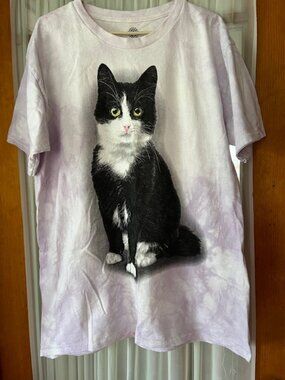 The Mountain Tie Dye Cat Graphic T-Shirt Men’s/Women L